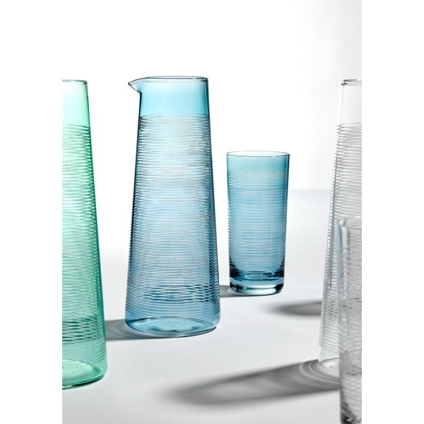 Decanter in vetro blu da 1,2 l Linear - Ladelle-image-1