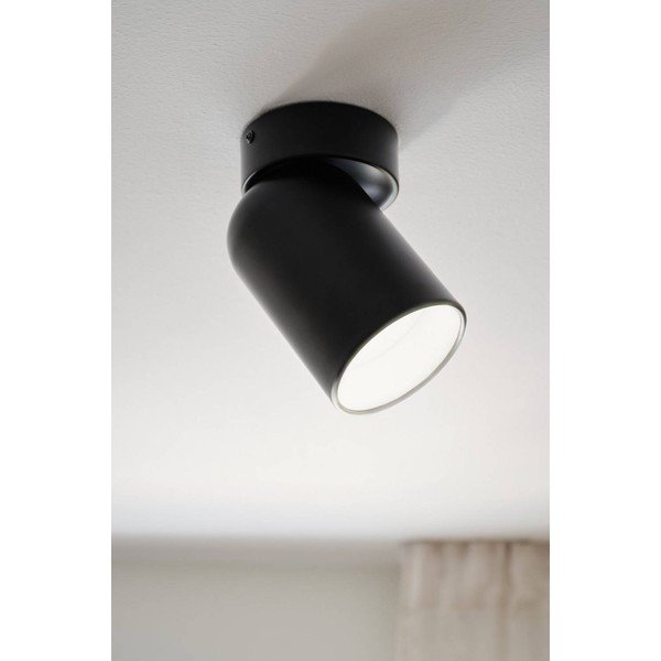 Faretto nero in metallo con struttura flessibile/con intensità regolabile ø 10,5 cm Ara – Jotex-image-1