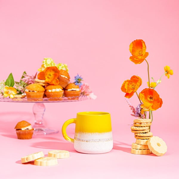 Tazza gialla in gres 360 ml Mojave – Sass & Belle-image-1