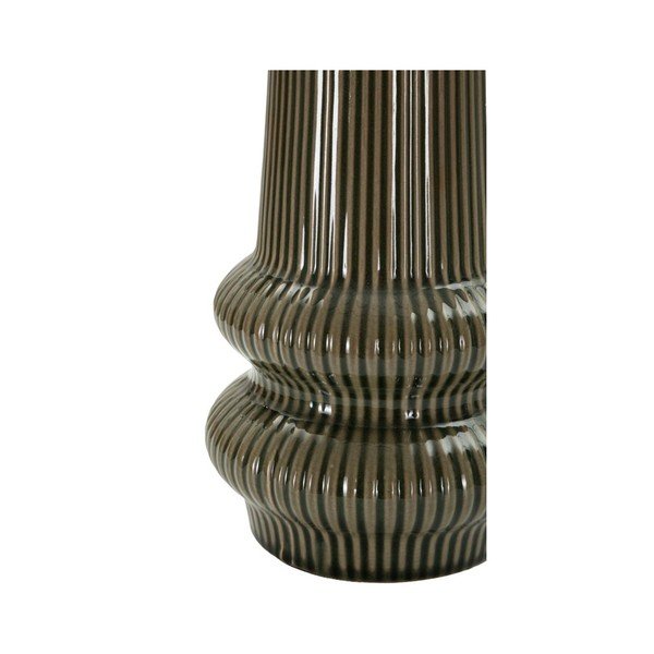 Lampada da tavolo color kaki/color crema in ceramica con paralume in tessuto (altezza totale 41,5 cm) Harmony – Mauro Ferretti-image-2