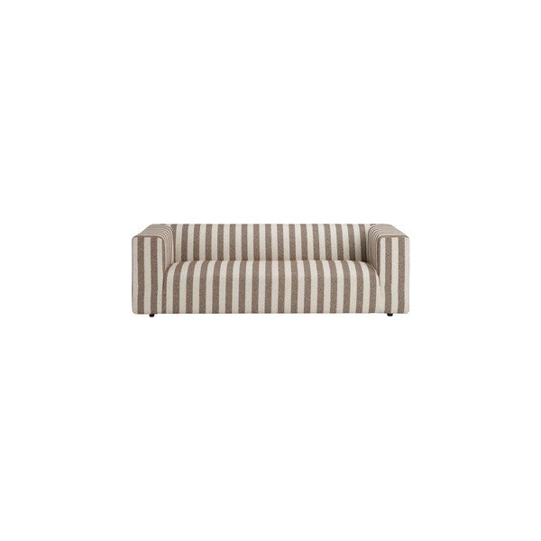 Divano marrone/color crema con rivestimento in ciniglia 220 cm Lisa – Ellos Home-image-3
