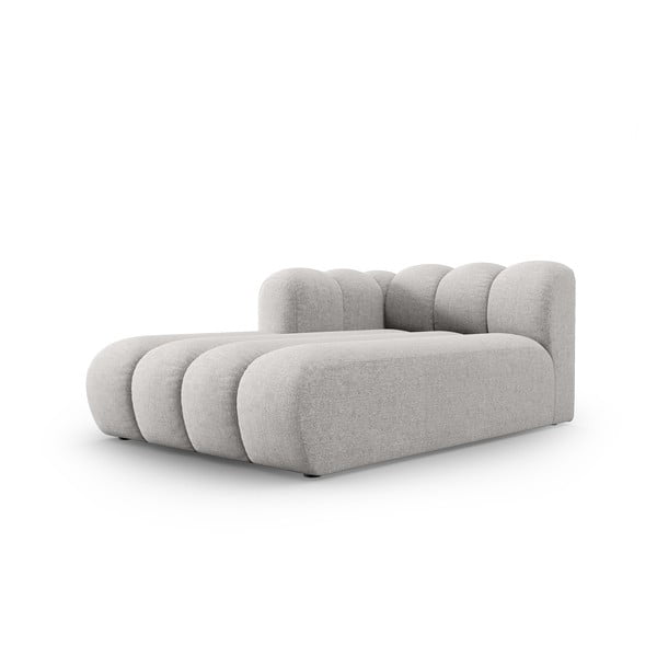 Chaise longue componibile in grigio chiaro (con penisola a sinistra) Lupine – Micadoni Home-image-2