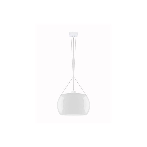 Apparecchio a sospensione bianco MOMO Elementary 1S Glossy - Sotto Luce