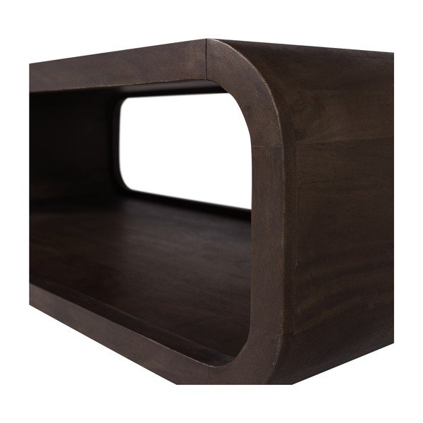 Tavolino da salotto colore naturale scuro in mango massiccio 60x120 cm Kinu – WOOOD-image-4