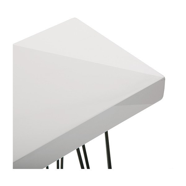 Tavolo Dallas in legno bianco, 110 x 25 cm - Versa-image-4