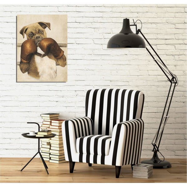 Pittura murale su tela Boxer, 30 x 40 cm - Wallity-image-1