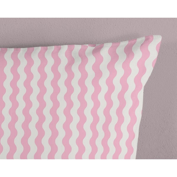 Set copripiumino e federa da bambini rosa/turchese in cotone per letto singolo 140x200 cm Sweety – Good Morning-image-3