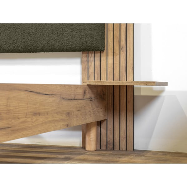 Letto matrimoniale verde con rete inclusa 160x200 cm Lior – Bobochic Paris-image-3