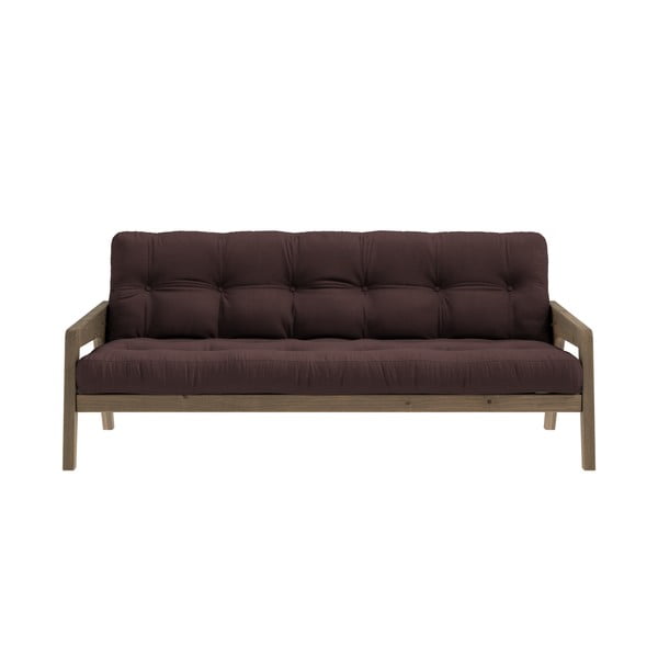 Divano letto marrone 204 cm Grab - Karup Design