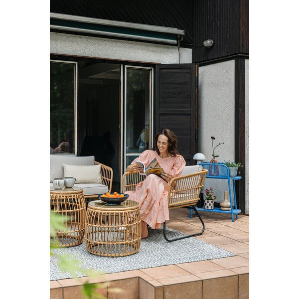 Set di 2 sedie da giardino in rattan artificiale Vistdal - Bonami Essentials-image-3