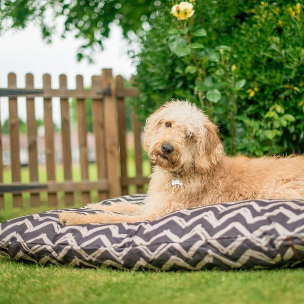 Cuccia nera per cane 90x120 cm Outdoor Bed Barn Raven Black L – P.L.A.Y.-image-1