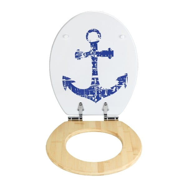 Sedile da toilette in bambù e fibra di legno Volante, 44 x 37,5 cm - Wenko-image-1