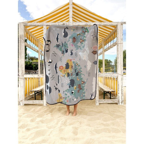 Coperta da picnic in microfibra 145x180 cm Travel Around The World - Butter Kings-image-2