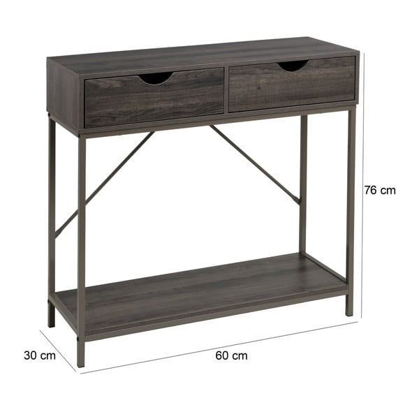 Consolle marrone 30x80 cm - Casa Selección-image-4