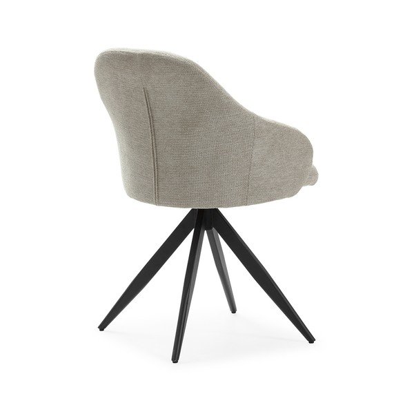 Set di sedie da pranzo grigio chiaro in imbottito con braccioli 2 pz Tamara – Marckeric-image-4