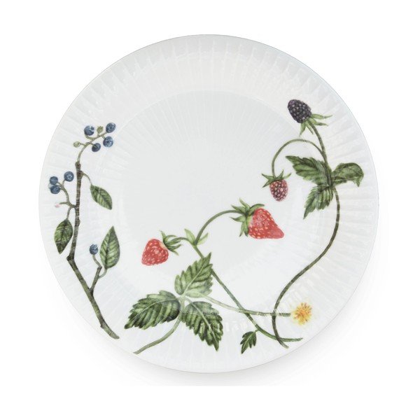 Piatto da dessert bianco in porcellana con motivo floreale ø 22 cm Hammershøi Summer - Kähler Design