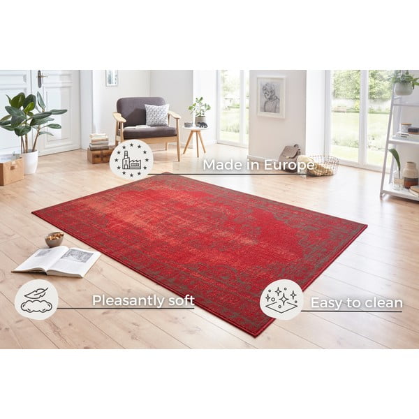 Tappeto rosso Celebrazione , 200 x 290 cm Plume - Hanse Home-image-3