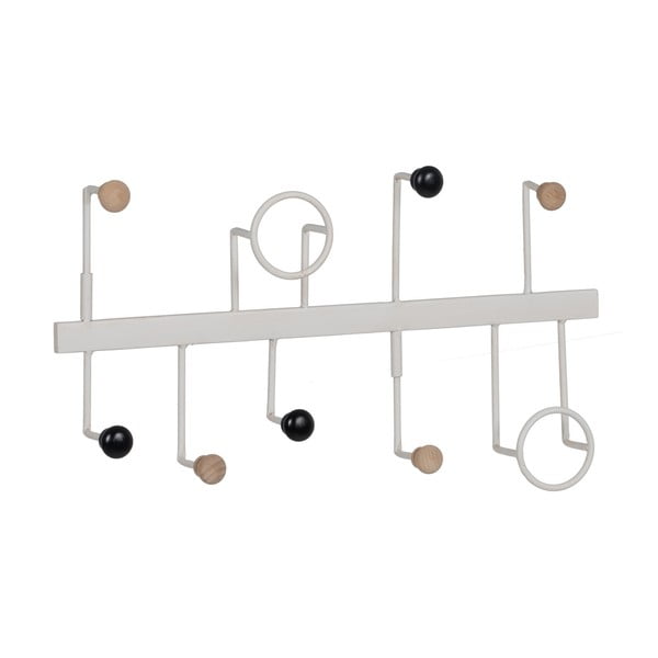 Appendiabiti da parete in metallo bianco - Ixia-image-1
