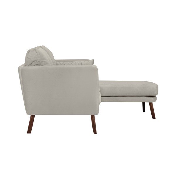 Divano beige a tre posti Elena, con un lettino nell'angolo a destra - Mazzini Sofas-image-3