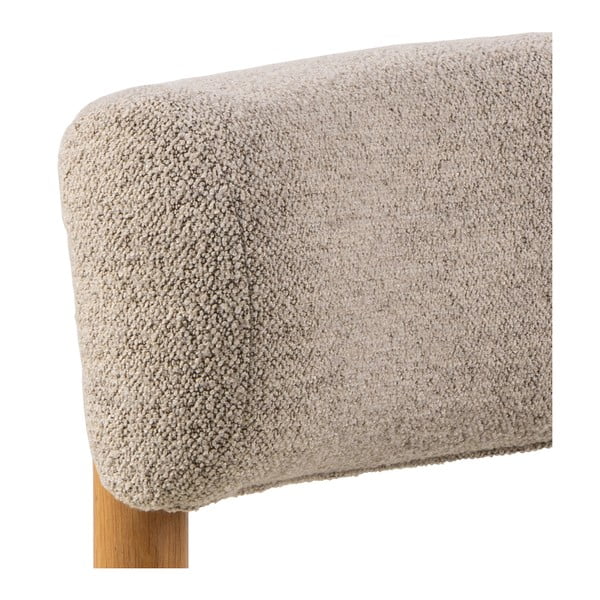 Poltrona beige in tessuto bouclé Burley - Actona-image-4