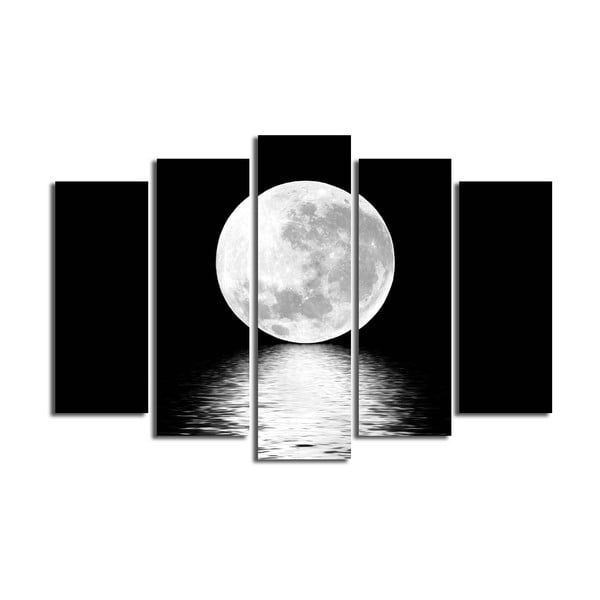 Quadro multiplo Luna bianca, 105 x 70 cm - Bonanza