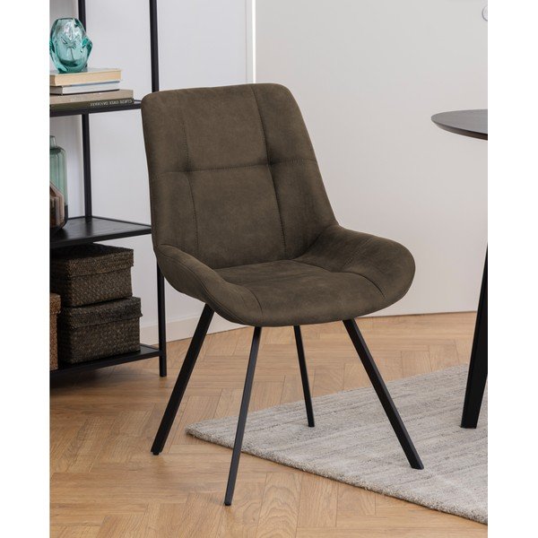 Sedia da pranzo grigio antracite Waylor - Actona-image-1