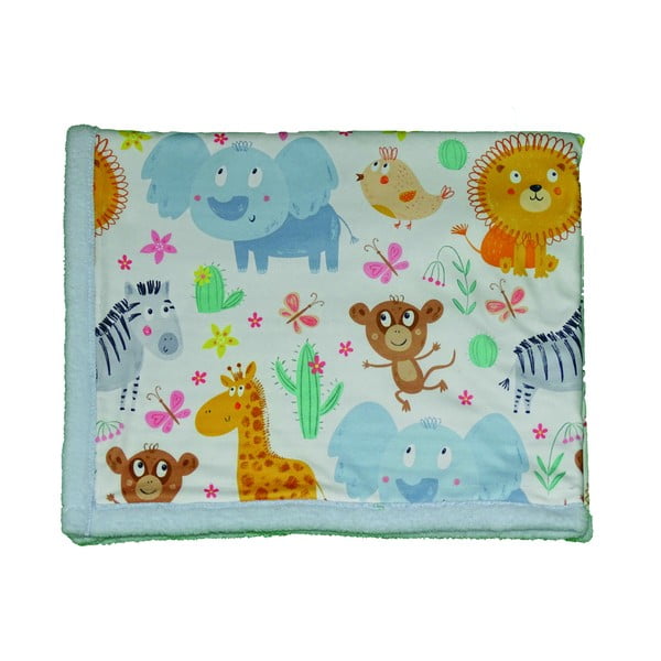 Coperta azzurra per neonati 80x100 cm - OYO kids