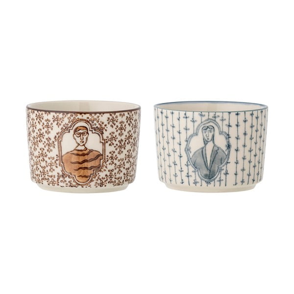 Ciotoline in set color crema in gres 2 pz 230 ml Tonia – Bloomingville