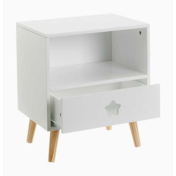 Comodino bianco per bambini - Casa Selección-image-1