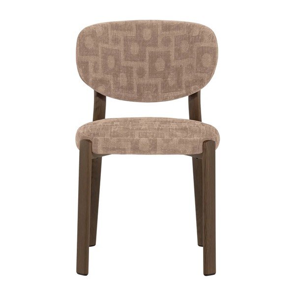 Sedie da pranzo in set beige imbottito con braccioli 2 pz Foon – WOOOD-image-3