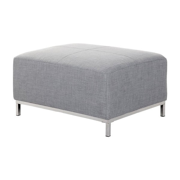 Světle šedý otoman Monobeli Rachel, 71 x 95 cm