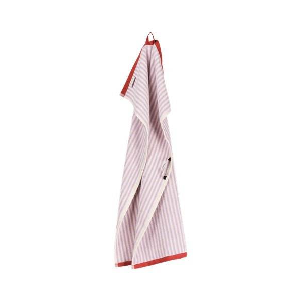 Asciugamano tipo terry lavanda/color crema in cotone 50x80 cm Gobo – noo.ma-image-3