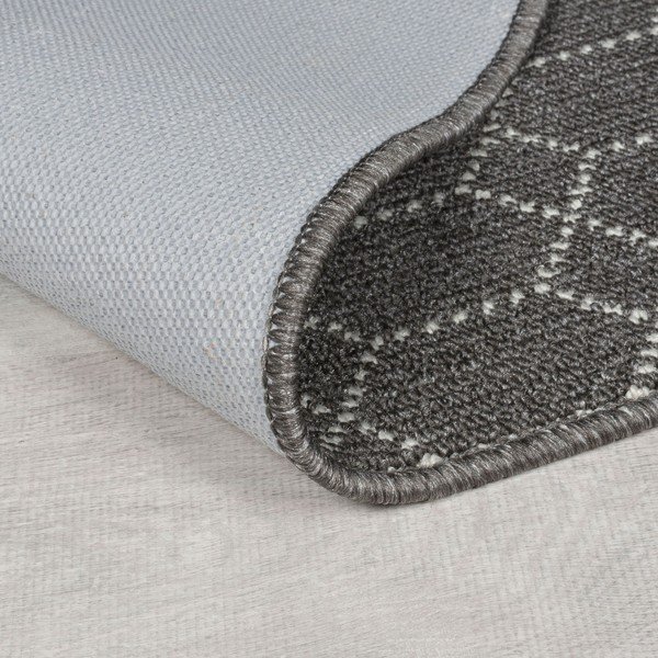 Runner lavabile grigio scuro 57x230 cm Argyll - Flair Rugs-image-3