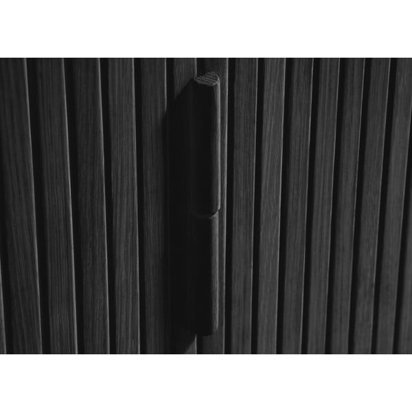 Tavolo TV nero in rovere 56x160 cm Cavo - Unique Furniture-image-1