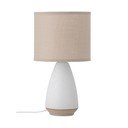 Lampada da tavolo bianca/beige con paralume in tessuto (altezza totale 27,5 cm) Paprica – Bloomingville