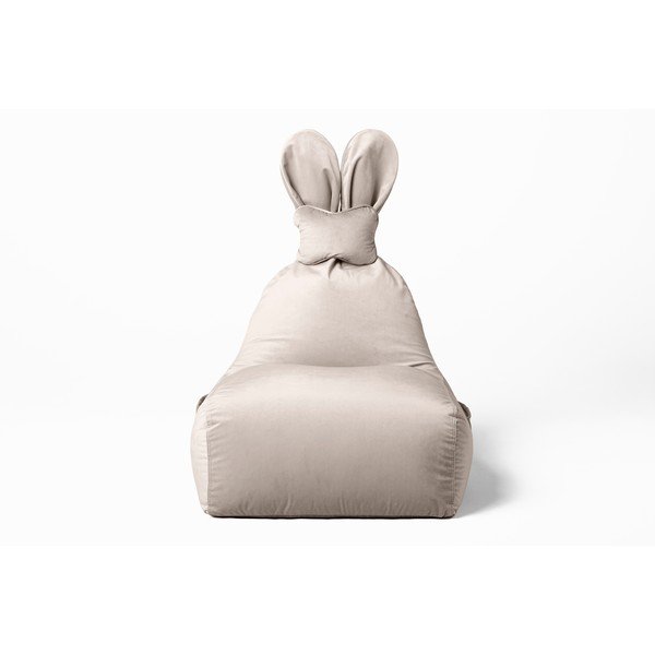 Pouf a sacco per bambini beige Funny Bunny – The Brooklyn Kids-image-3
