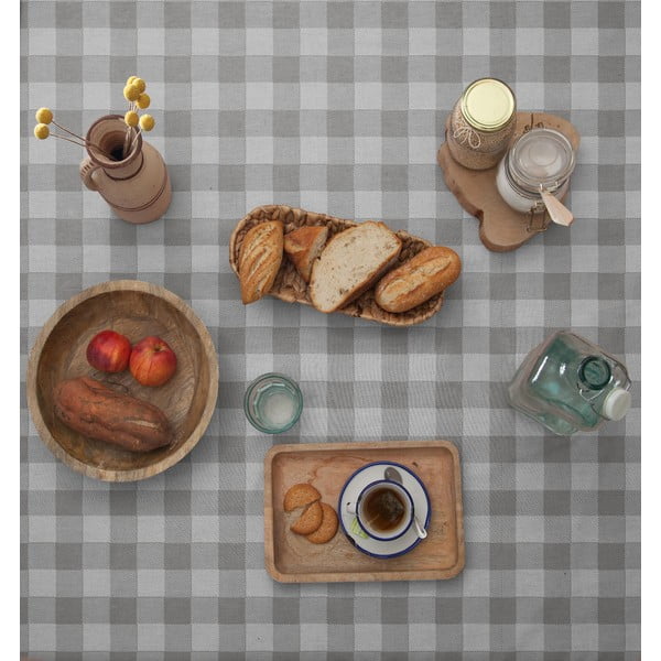 Tovaglia Lino Grey Vichy, 140 x 200 cm - Really Nice Things-image-2