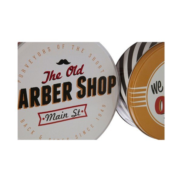 Set di 2 scatole di latta Barber Shop - Premier Housewares-image-2