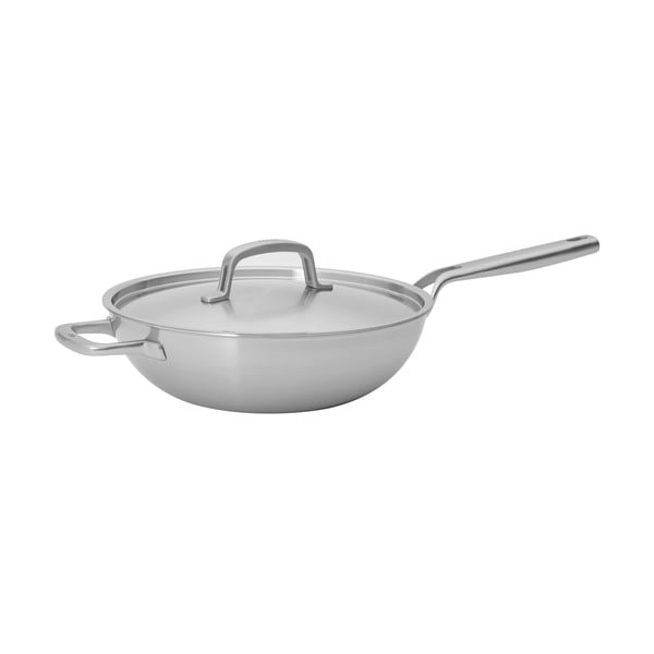 Padella wok in acciaio inox con coperchio ø 30 cm Lucca 3.0 – FABINI