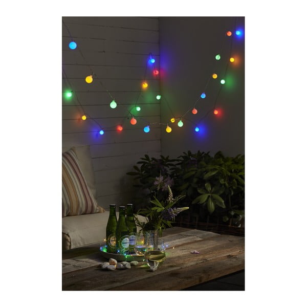 Catena luminosa colorata Partylights , lunghezza 7,35 m Berry - Star Trading-image-1
