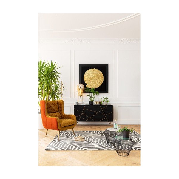 Cassettiera in legno di mango nero , larghezza 145 cm Gold Vein - Kare Design-image-4