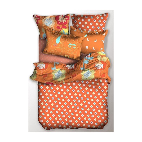Biancheria da letto matrimoniale in microfibra Basic Jump, 200 x 220 cm - DecoKing