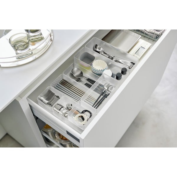 Organizer per cassetti in plastica in set da 2 Tower - YAMAZAKI-image-3