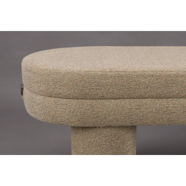 Panchina beige con rivestimento in bouclé Fern – Dutchbone-image-4