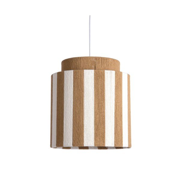 Lampadario bianco/di colore naturale con rivestimento in corda ø 30 cm Vienna Stripes – Leitmotiv