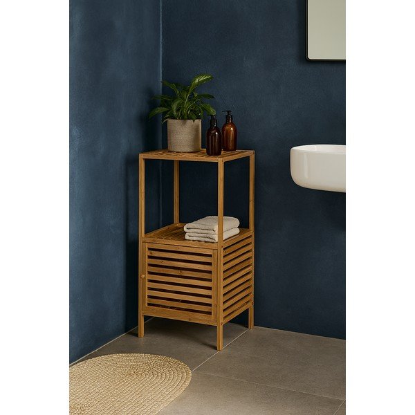 Scaffale per il bagno di colore naturale in bambù 35x80 cm Auren – Bonami Essentials-image-1