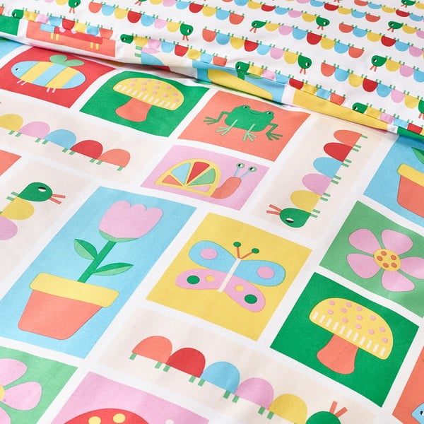 Biancheria da letto per bambini per letto matrimoniale 200x200 cm Curious Caterpillar – Catherine Lansfield-image-4