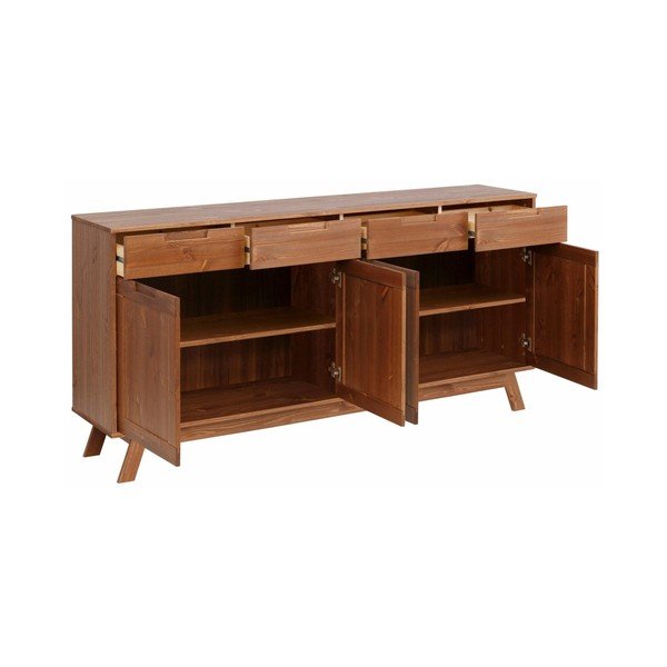 Cassettiera in legno marrone Olly - Støraa-image-1