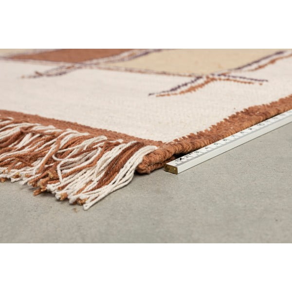 Tappeto color terracotta in cotone 160x230 cm Gambit – Dutchbone-image-3