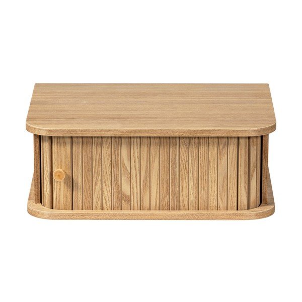 Comodino di colore naturale con effetto pino da parete Jena – WOOOD